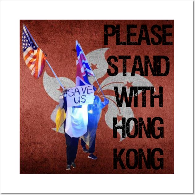 stand with hong kong Wall Art by S-Log